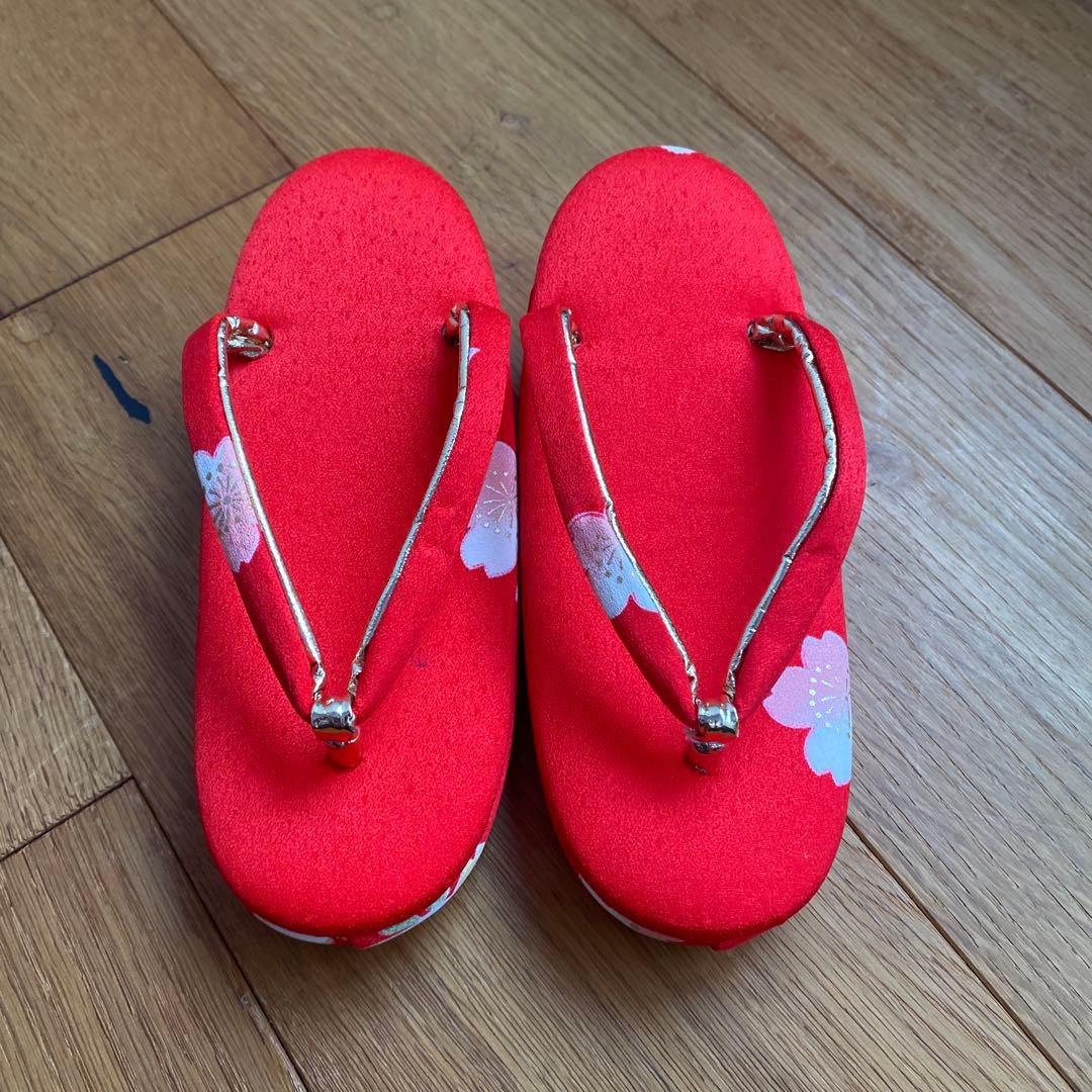 土日値下げ！七五三　3歳　正絹　花柄 着物　草履　セット