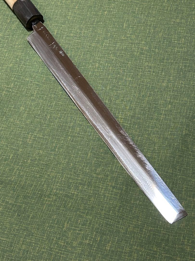 蛸引包丁　正本総本店　白二鋼　8寸（24.7㎝）