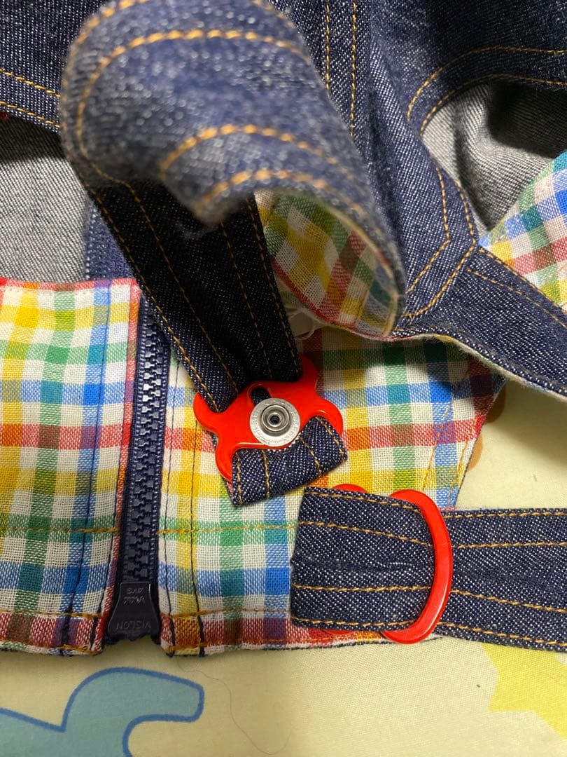 ミキハウス MIKIHOUSE サロペット ズボン プッチーくん 刺繍【90】