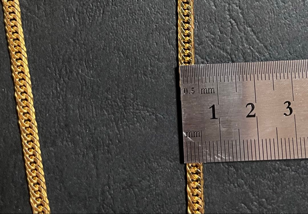 【美品】18K喜平ネックレスMカットトリプル25.3g50㎝