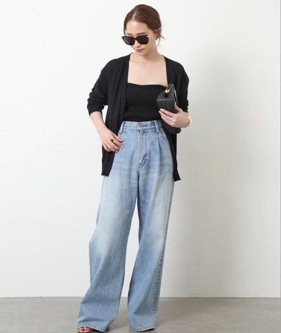 【定価3万】ドゥーズィエムクラス　タックバギーデニム38サイズ　2023年