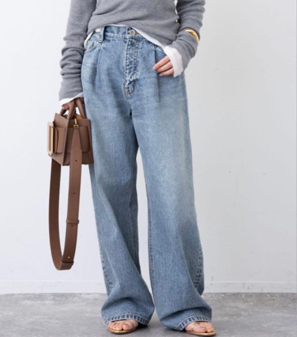 【定価3万】ドゥーズィエムクラス　タックバギーデニム38サイズ　2023年