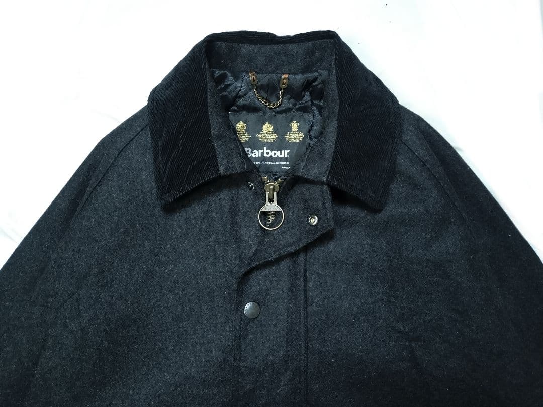 00s Barbour wool beaufort ブラック L