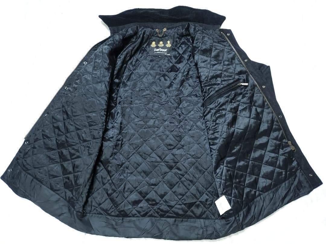 00s Barbour wool beaufort ブラック L