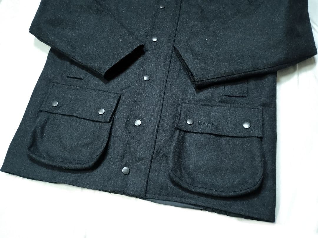 00s Barbour wool beaufort ブラック L
