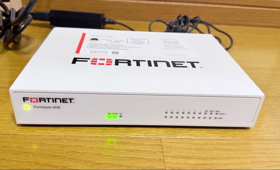 FORTINET FORTIGATE-60E(ライセンス切)【v7.4.9】②