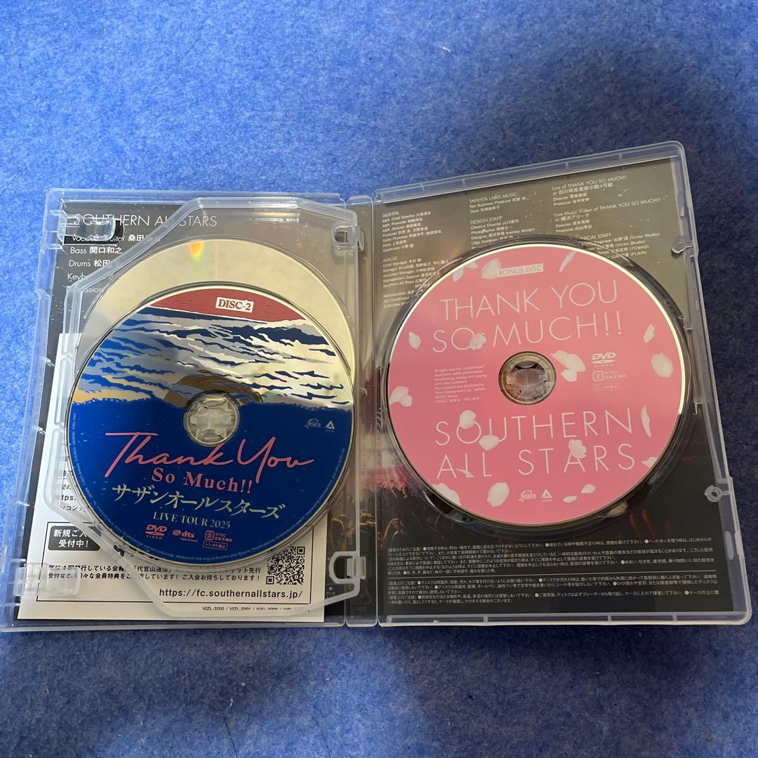 サザンオールスターズ　THANK YOU SO MUCH 完全生産限定盤　DVD