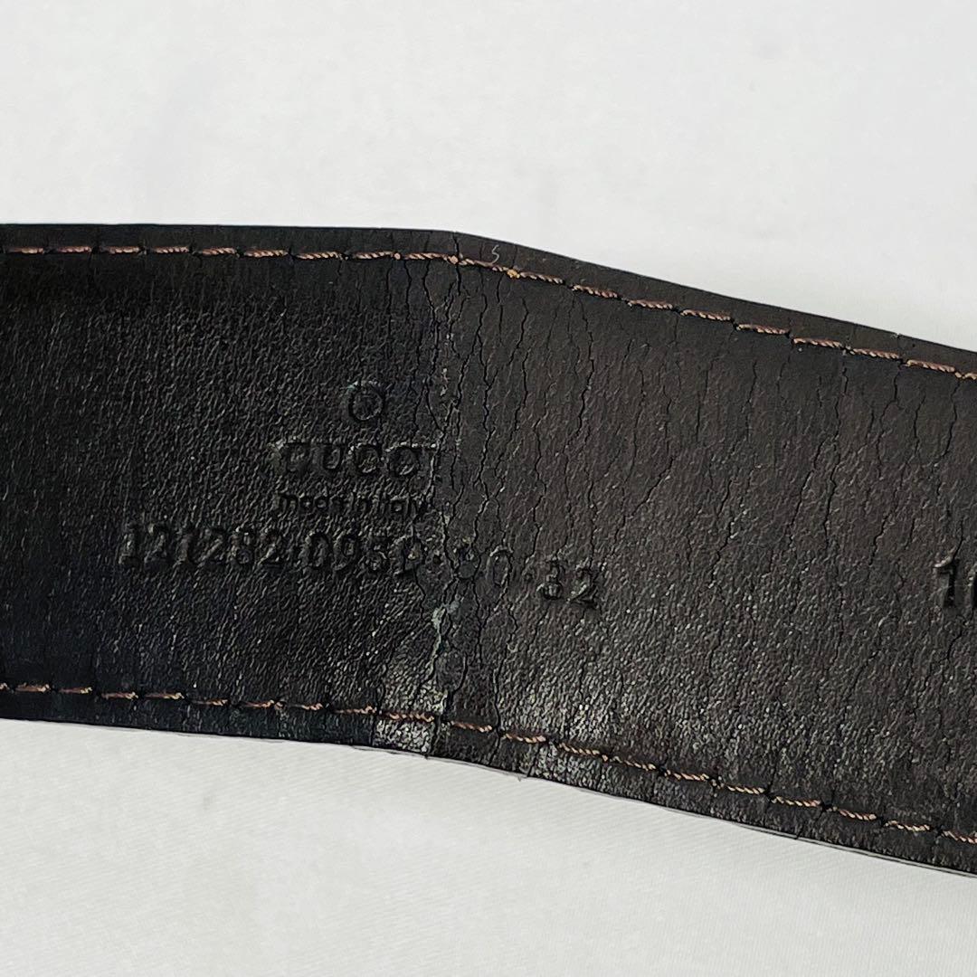 GUCCIグッチGGパターン ブラウン　スエードレザーベルト