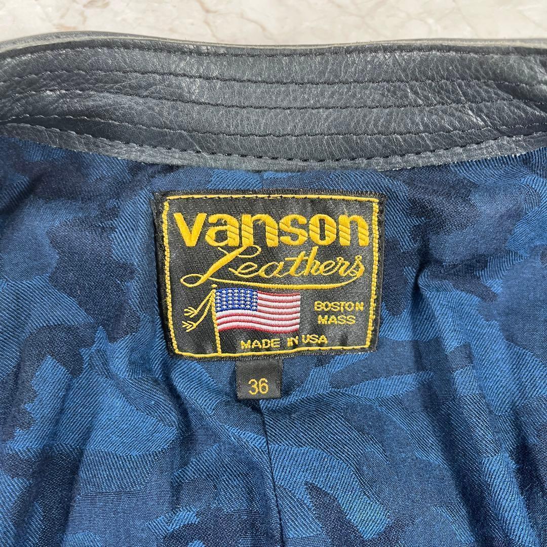 バンソン 日本別注モデル シングルライダース カモ 迷彩 希少カラー Wジップ