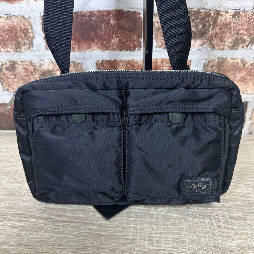 PORTER ポーター　タンカー　ウエストバッグ　ボディバッグ　ブラック