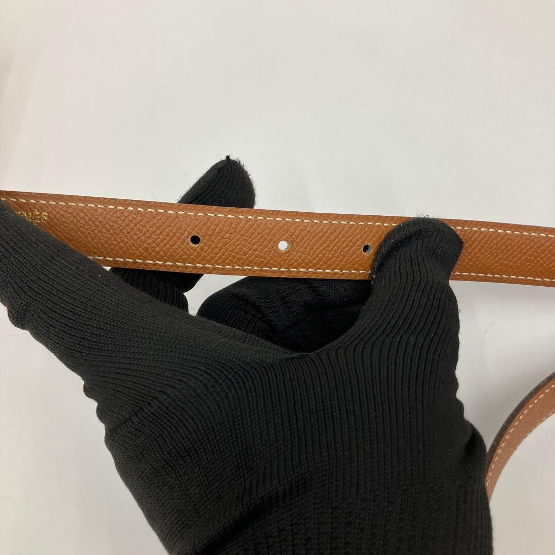 美品 Hermès コンスタンス H型バックル ベルト ブラウン 付属品