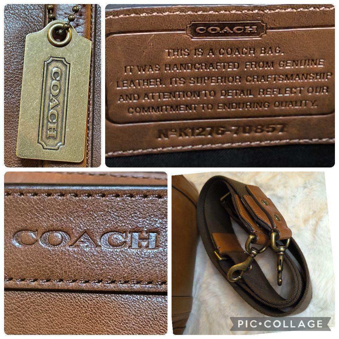 美品✨COACH ブラウンレザー 2way ブリーカー トートバッグ コーチ