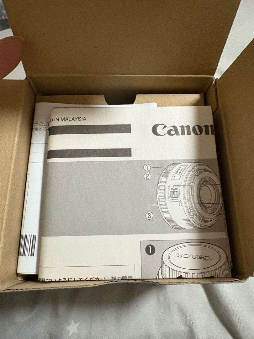 Canon EF 50mm f/1.8 STM レンズ　中古美品　レンズカバー付