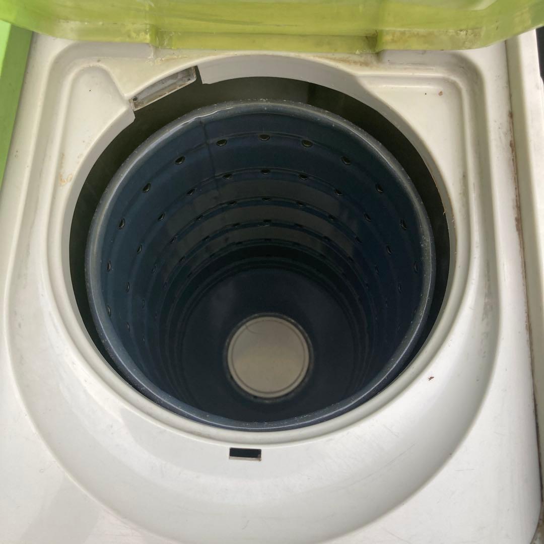 三菱　二層式洗濯機　千曲　CW-621G　緑　グリーン　動作確認済み　昭和レトロ