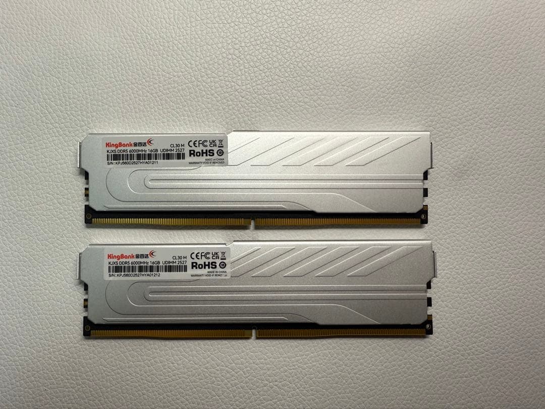 KingBank DDR5 メモリー 6000hz cl30 32GB