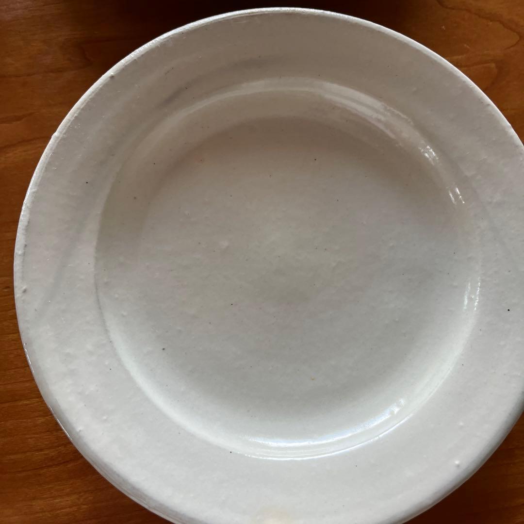 福永芳治　粉引六寸皿　5枚セット
