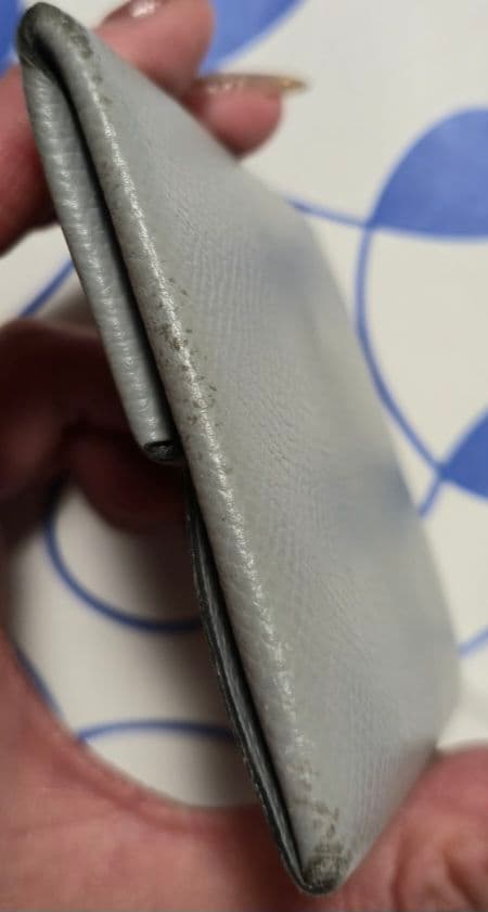 紋次郎☆HERMESバスティアブルーグラシア 鑑定済み小銭入れ