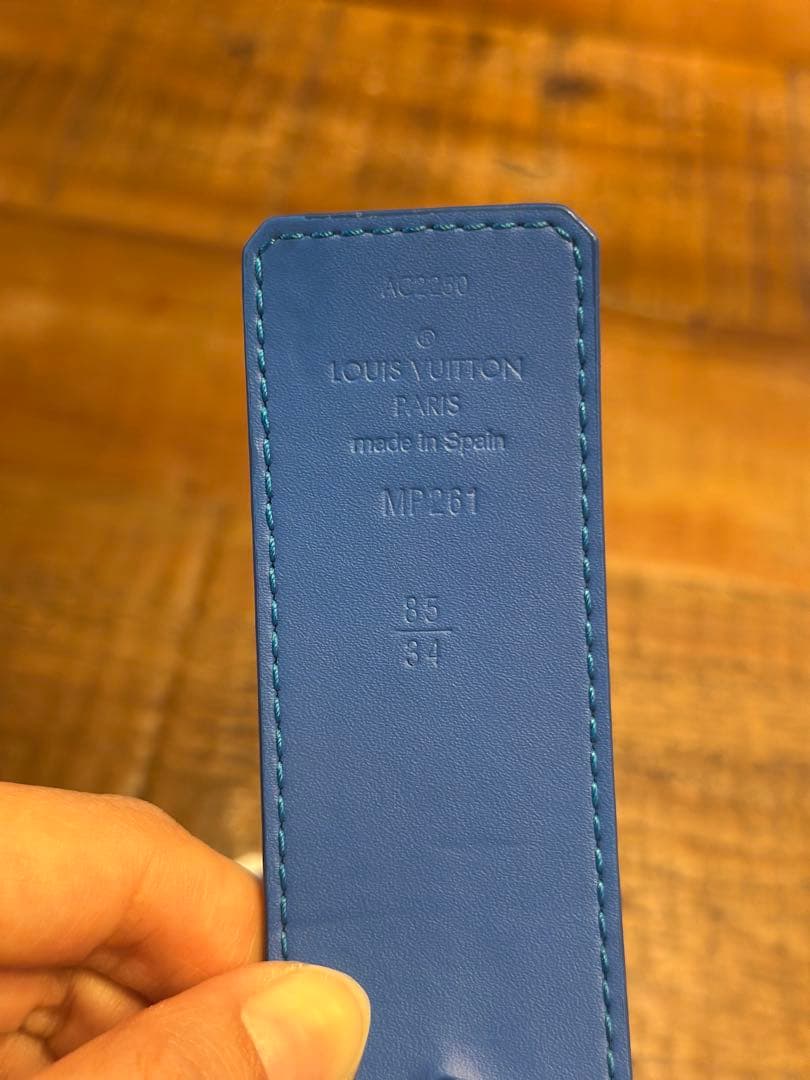 LOUIS VUITTON 青雲模様 ベルト 85/34