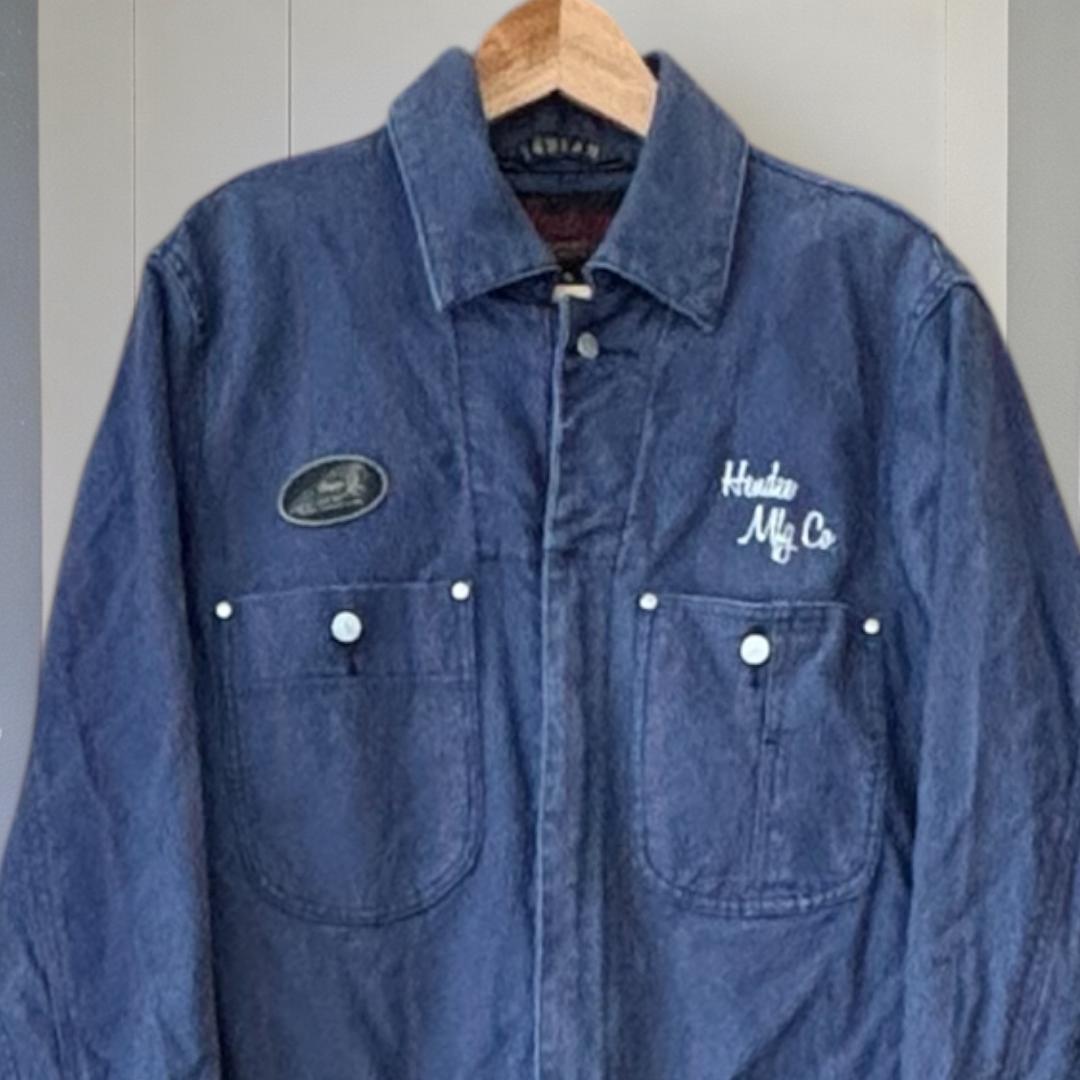 【月末セール】≪Indian Motocycles≫ヒッコリースストライプつなぎ