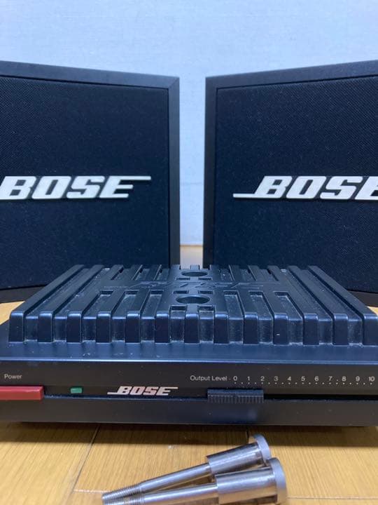 BOSE201-II MMスピーカーと1705アンプのセット　中古品