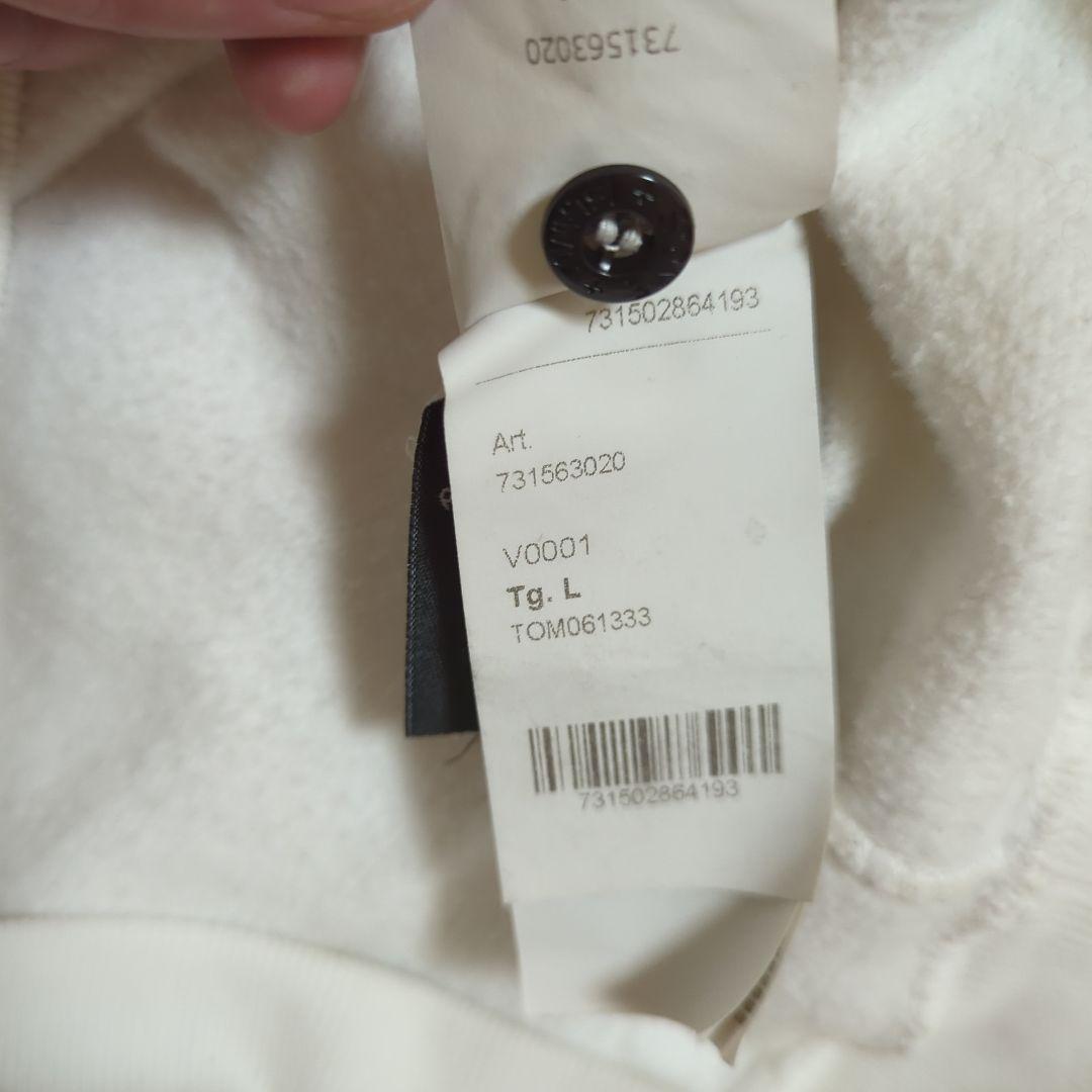 ストーンアイランド クルーネック スウェット ホワイト