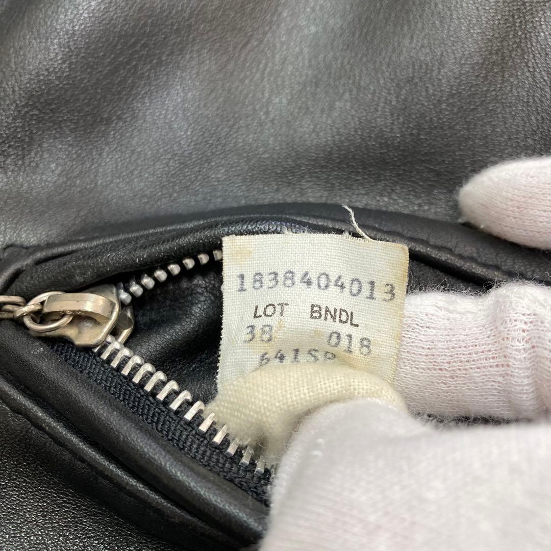 Schott ライダースジャケット レザー 641SP ボアライナー付き 38