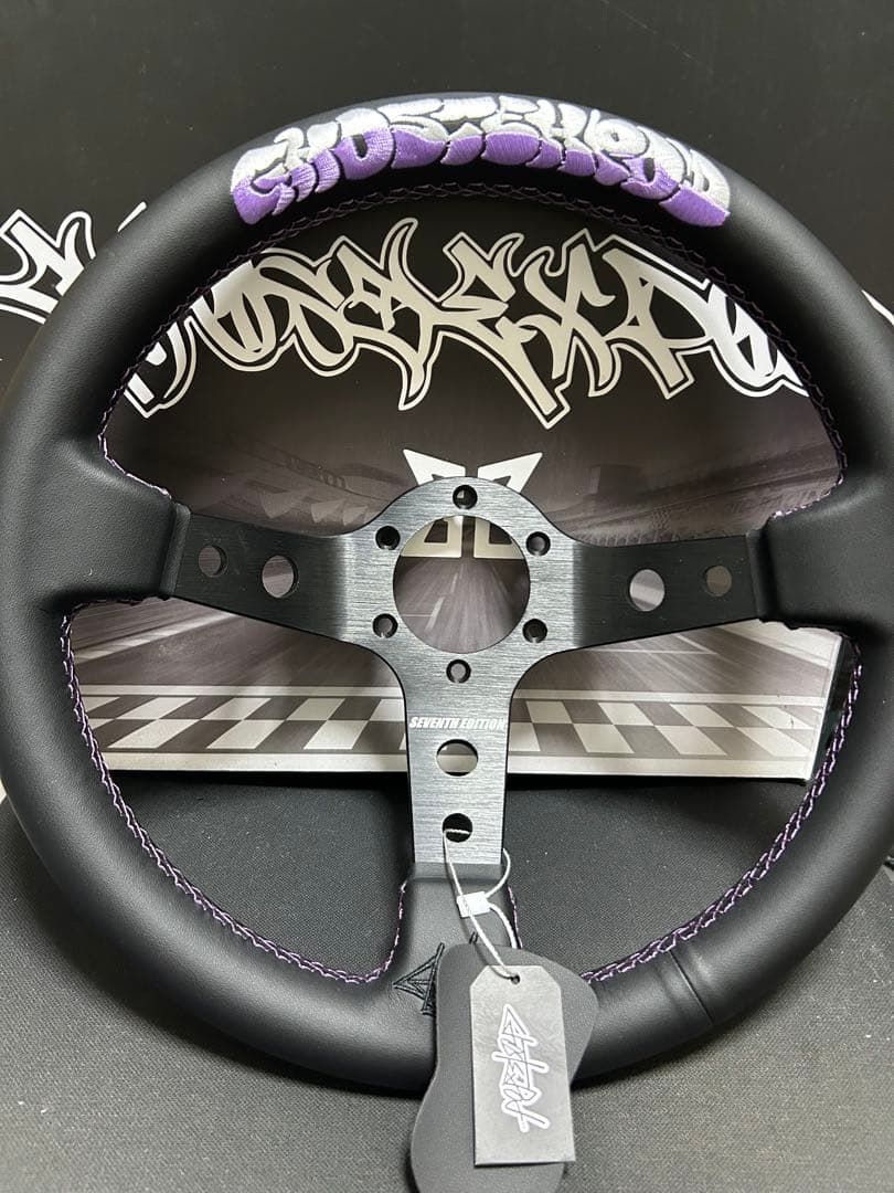 Ghostex podステアリングホイール 黒/紫