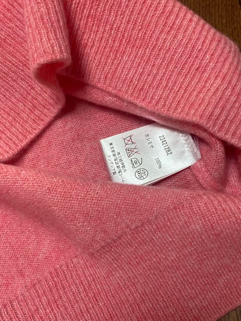 ご予約済み　新品タグ付未使用☆三越伊勢丹カシミヤ100% セーター L ピンク