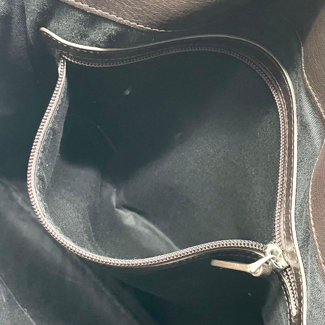 【美品】BALLY メッセンジャーバッグ パンチング レザー ブラウン トレスポ