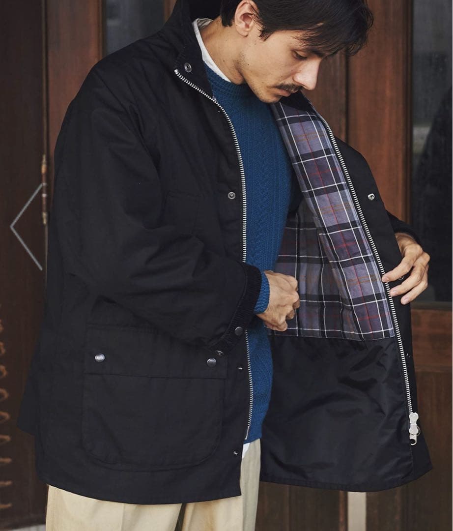 【新品】別注Barbour OS BEDALE STANDCOLLAR 中綿入り