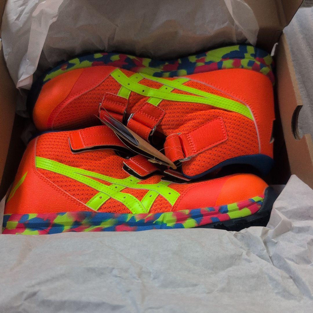 限定色asicsCP20326.0cm 安全靴　アシックス　ショッキングオレンジ