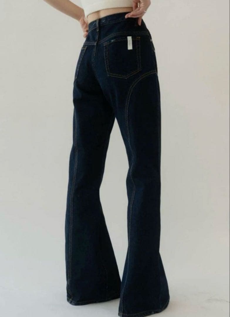 クヌースマーフ　Knuth Marf ベルボトムデニムパンツ　フレア