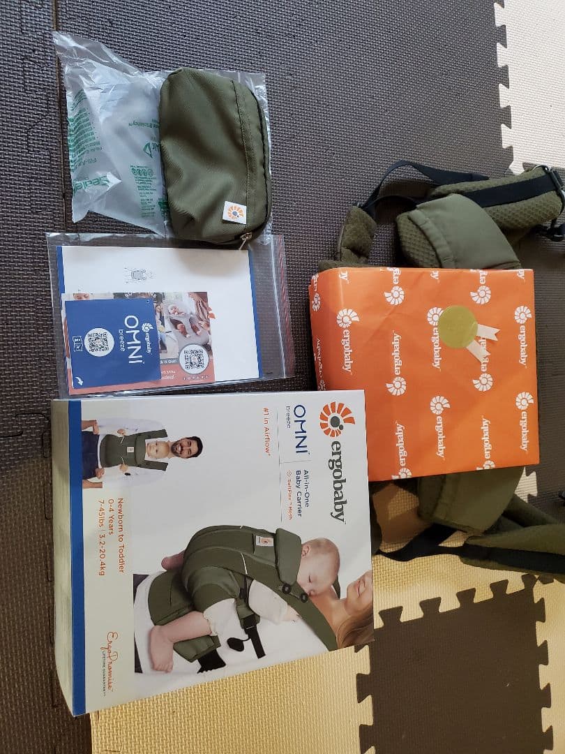 エルゴ　オリーブグリーン 抱っこ紐 メッシュ素材