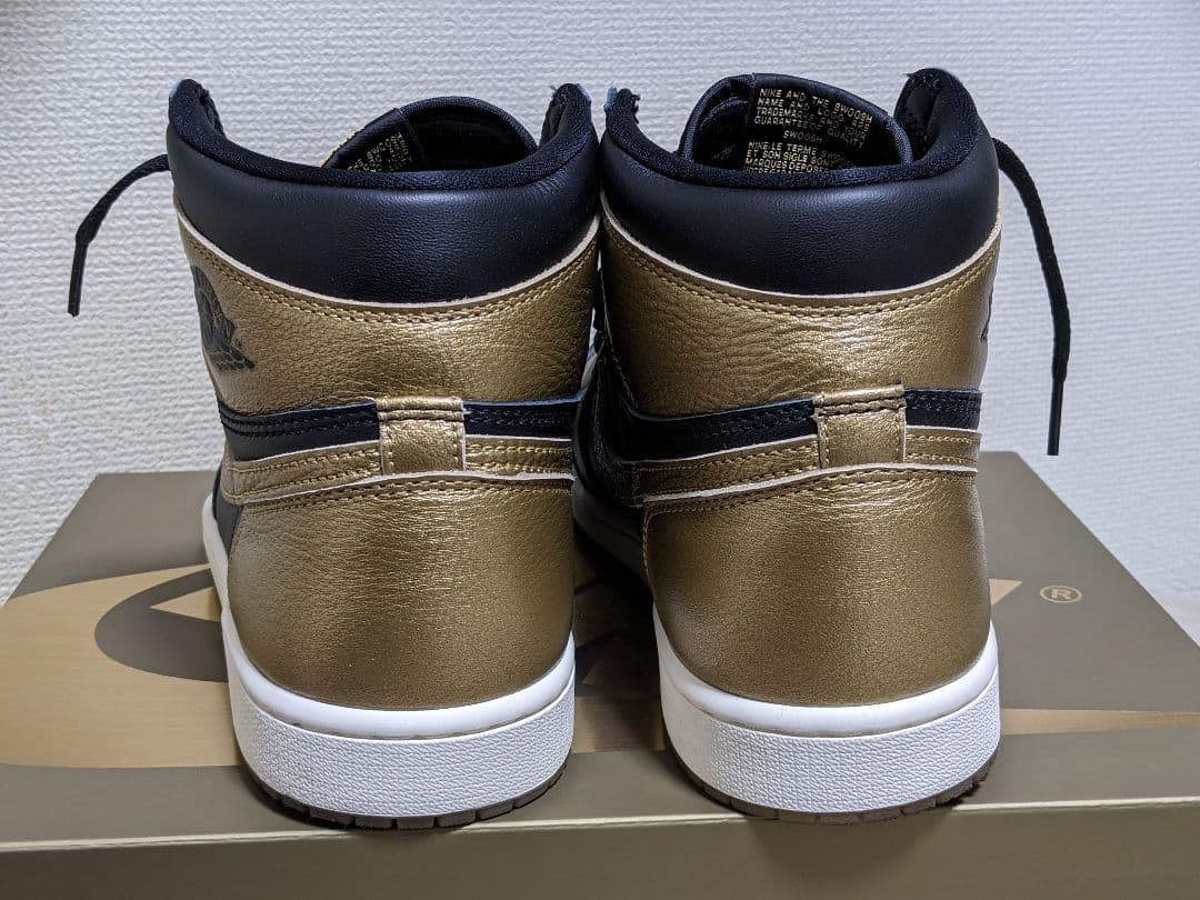 本日限定　エアジョーダン1レトロハイ　　　　　OG　ブラック&ゴールド　28cm