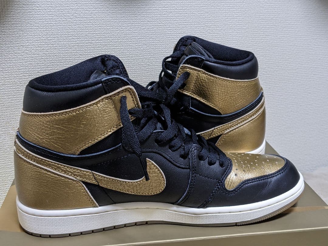 本日限定　エアジョーダン1レトロハイ　　　　　OG　ブラック&ゴールド　28cm