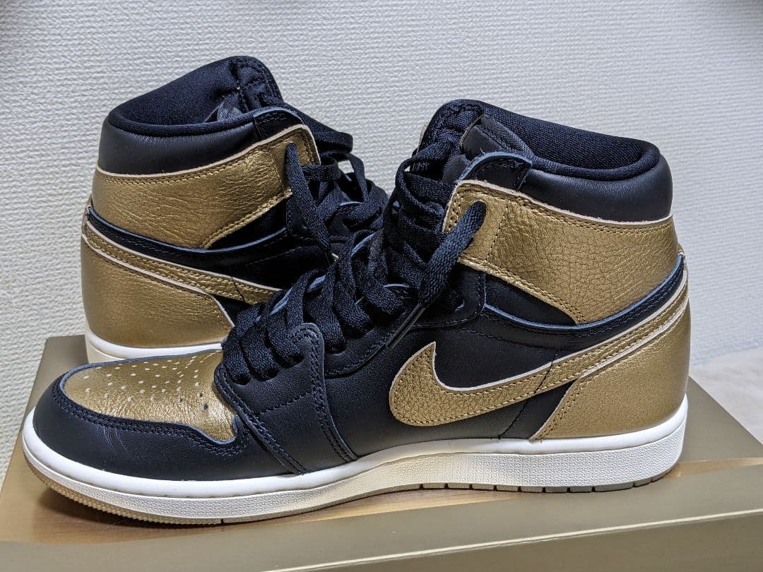 本日限定　エアジョーダン1レトロハイ　　　　　OG　ブラック&ゴールド　28cm