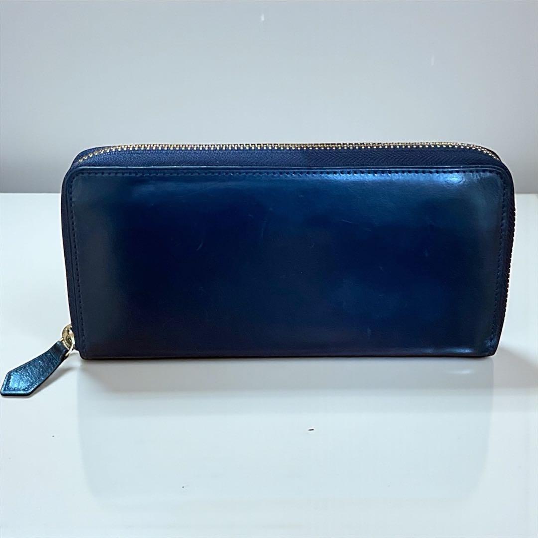 COCOMEISTER【美品】コードバン/スムースレザー ラウンドジップ財布