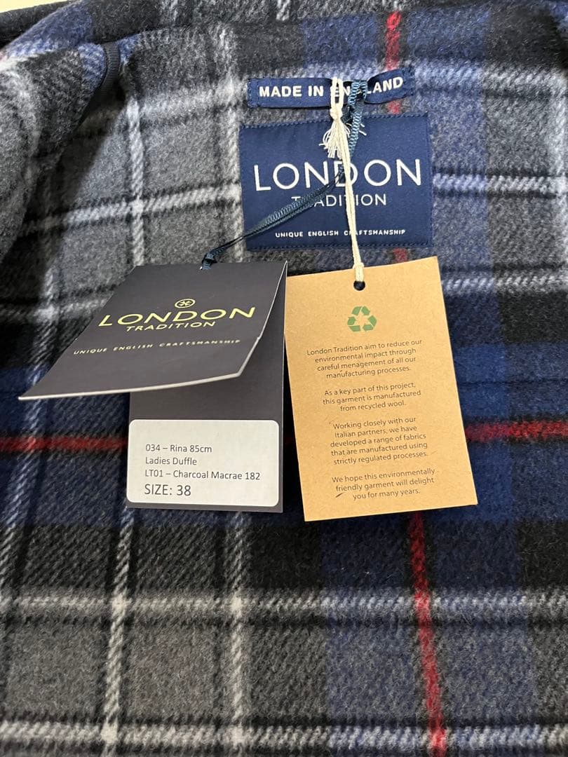 [定価53000円] 公式 英国製ロングダッフルコート ERICA