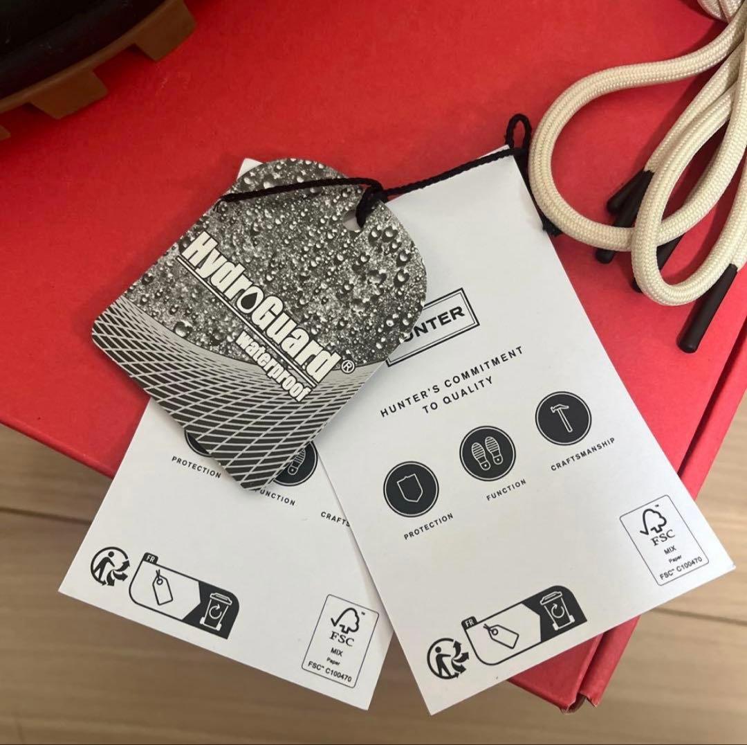 安*藤様 HUNTER スノーブーツ　ホワイト/ブラック