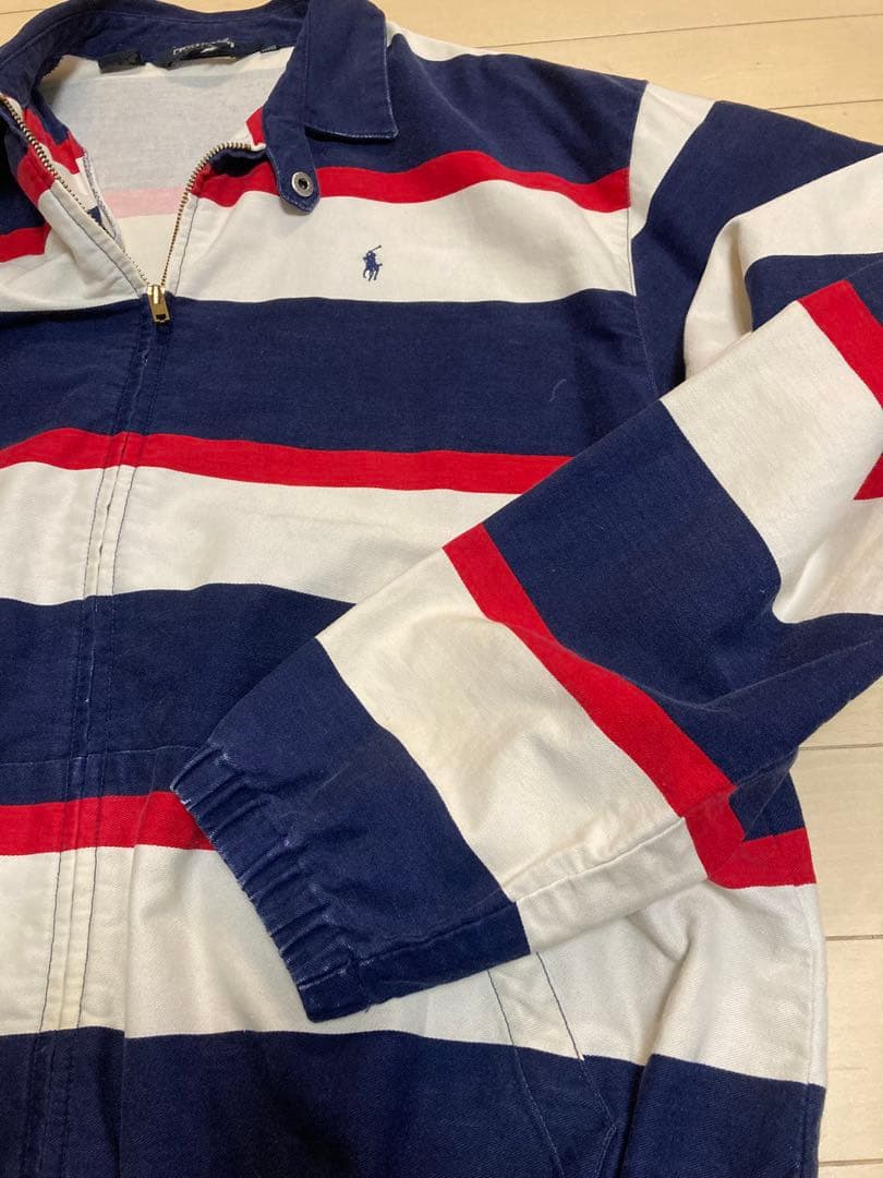 希少　80's USA製　ラルフローレン　スウィングトップ　ボーダー柄　XL