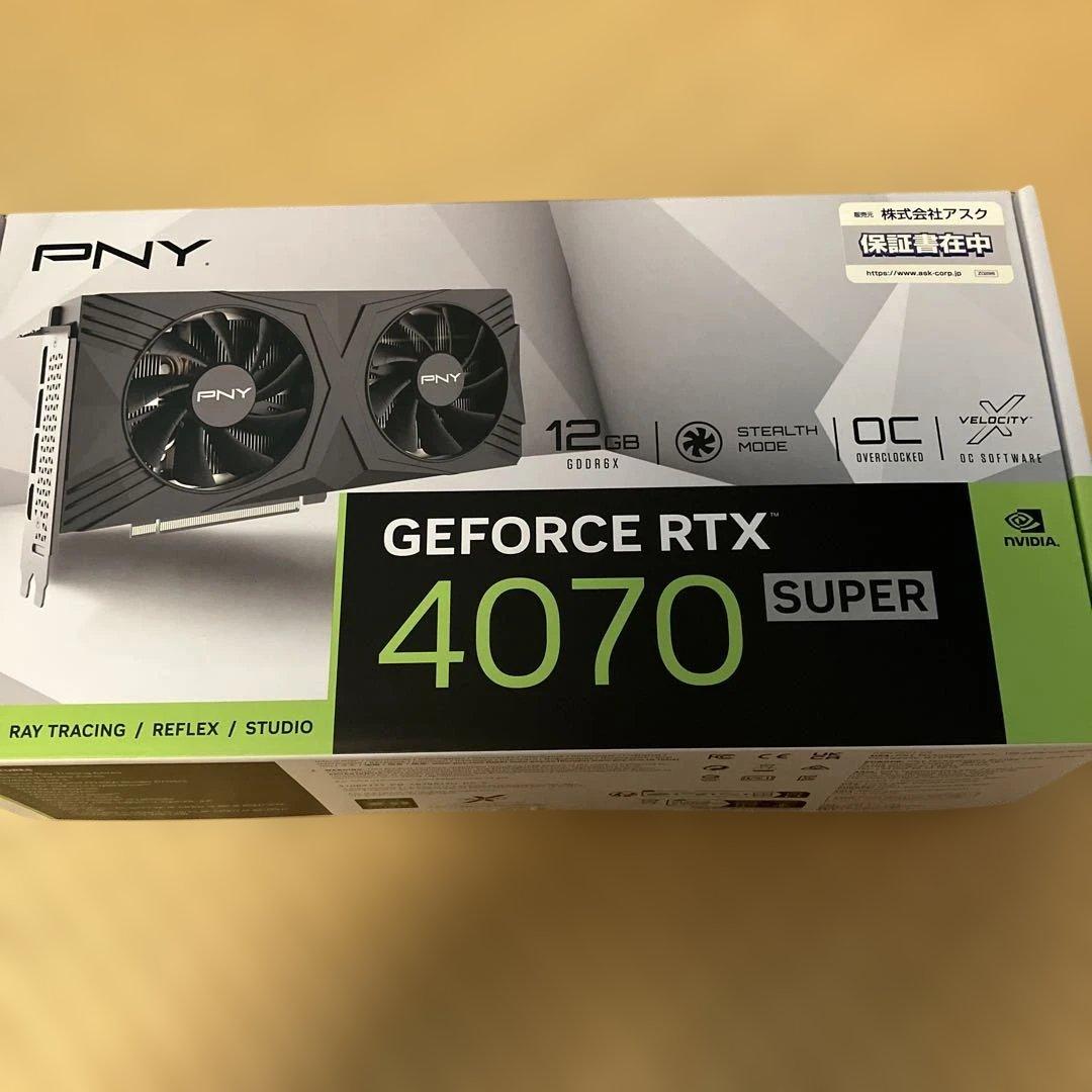 グラフィックボード・グラボ・ビデオカード PNY GeForce RTX 4070 Super 12GB