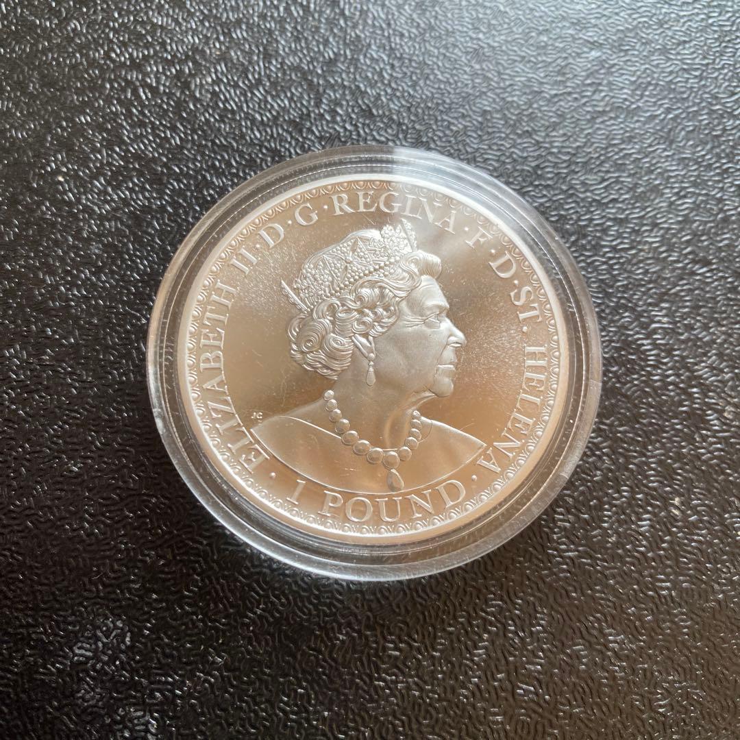 銀貨　99.9% 純銀　シルバー　ウナ　ライオン　銀貨　セントヘレナ　ブリタニア