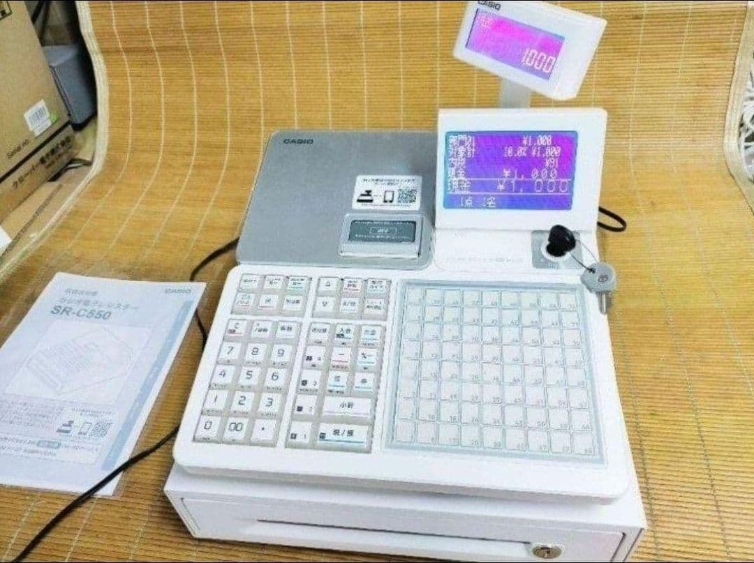 カシオレジスター　SR-CS550　スマホ連携Bluetooth　592259