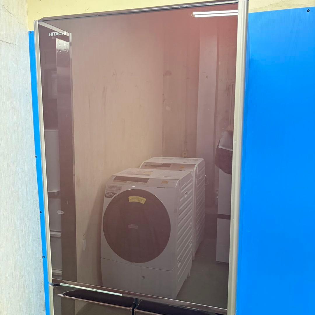 635 関東圏配送　大人気　鏡面デザイン　右開き　400L強　極美品　5ドア