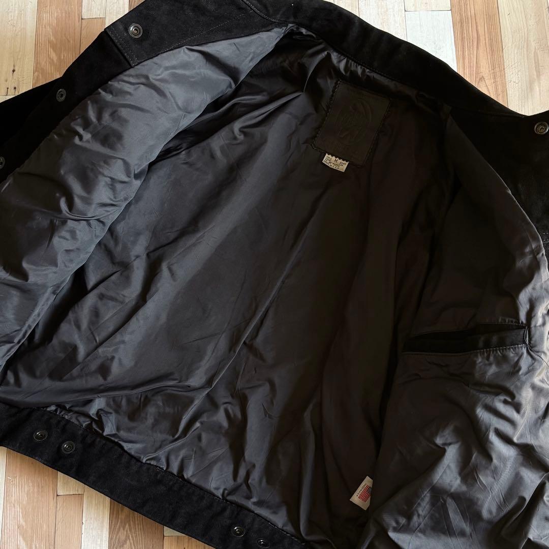 【希少】80s Golden Bear ブラックスエード トラッカージャケット