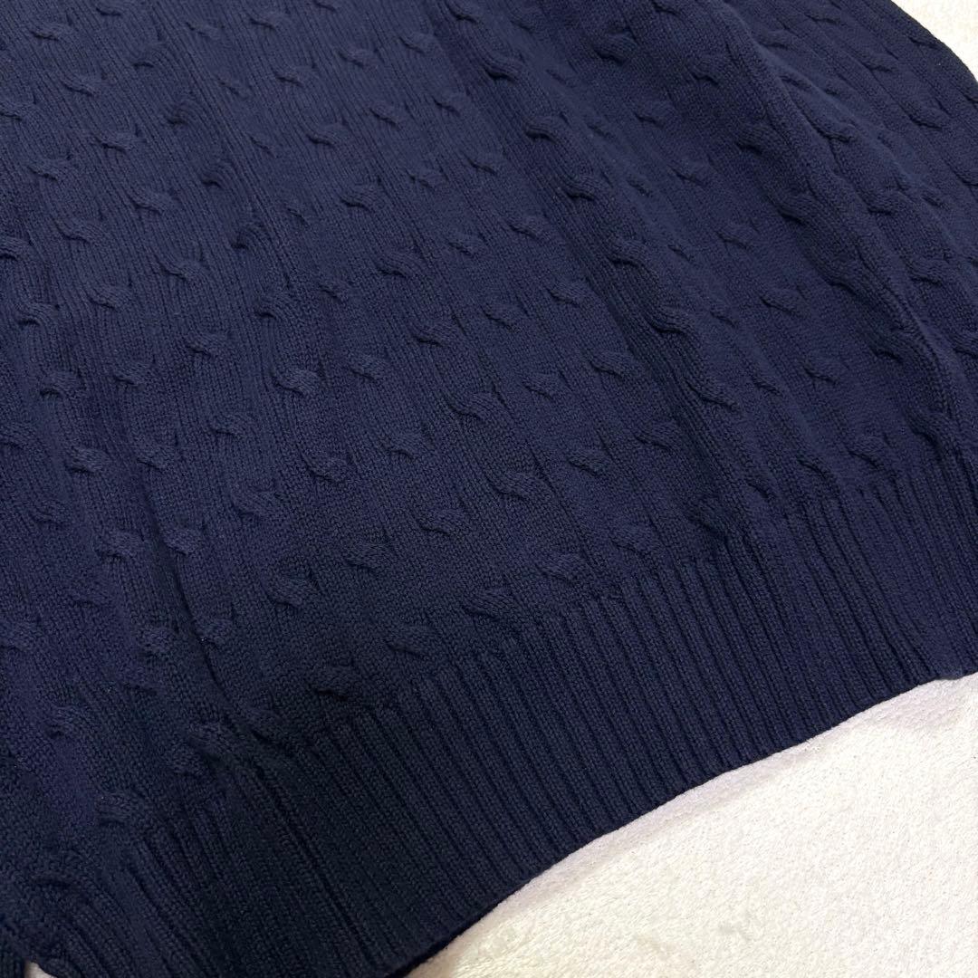 【未使用】ラルフローレン ケーブルニット レディースM-L キッズXL 170