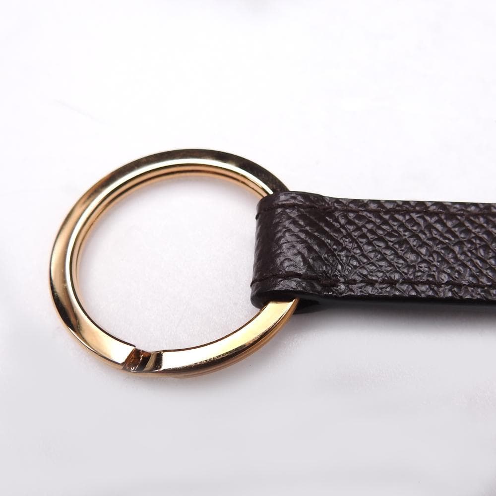 BVLGARI　ブルガリ・ブルガリマン キーリング　レザー　ゴールド/ブラウン