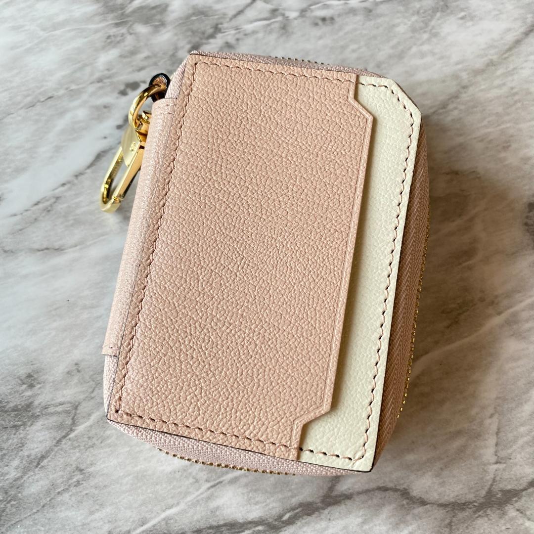 2294【新品 ラルコバレーノ】スマートWキーケース★鍵入れ★カードキー★レザー