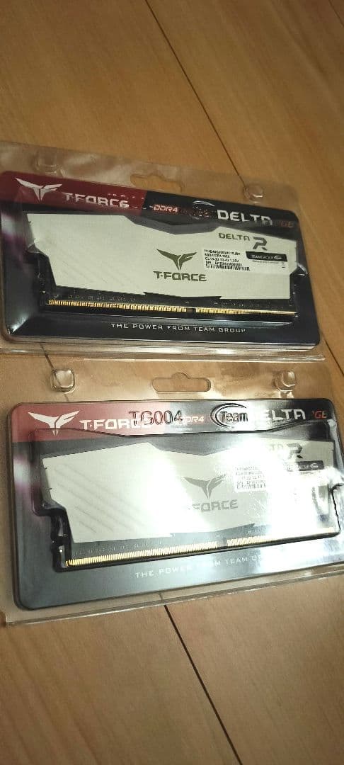T-FORCE DELTA 8GB DDR4 3600MHz メモリx2 RGB