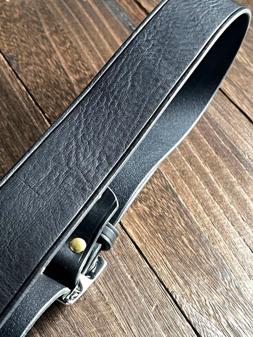 オーダー品　No.40 ギャリソンベルト　牛ヌメ　真鍮ニッケル